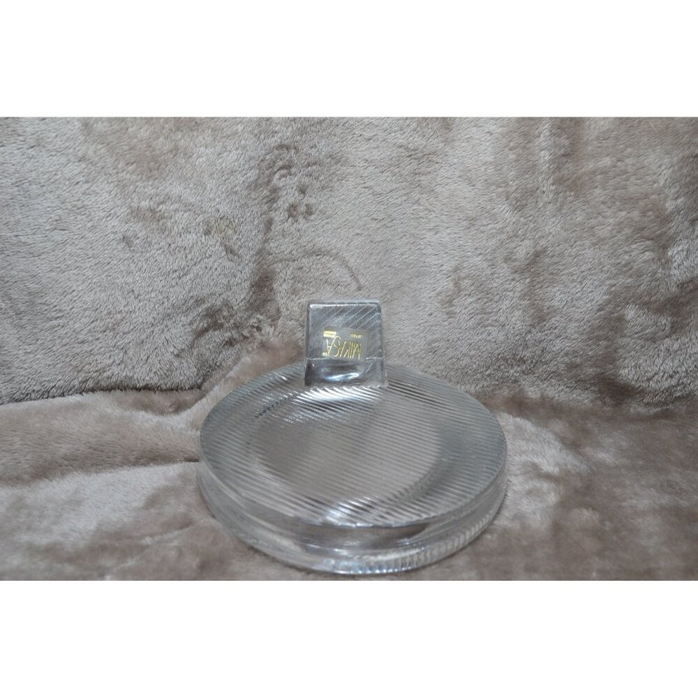 Mikasa Japan Clear Glass Heavy Oval Picture Frame Ribbed Polished Portraits - Picture 6 of 8